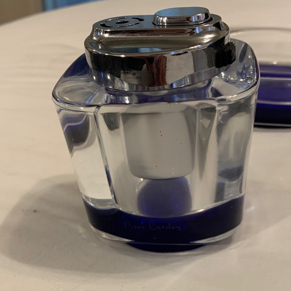 Pierre Cardin Cobalt Blue  Murano ash tray set